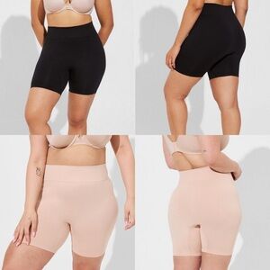 Set of 2 Seamless High Rise No Rub Shorts Size 4